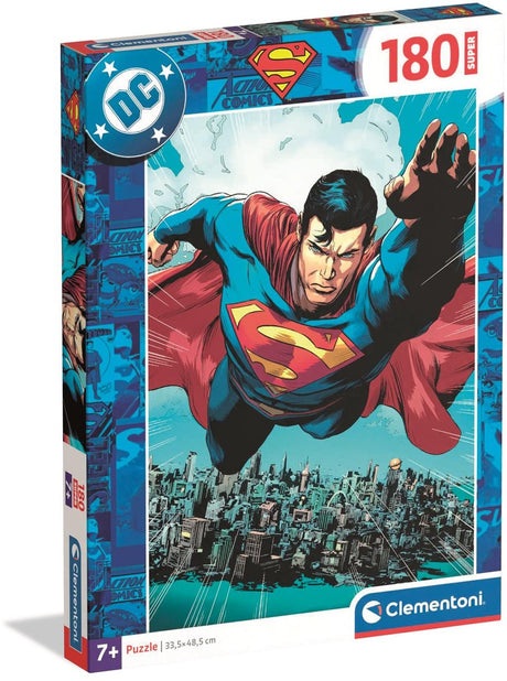 Clementoni - puzzle - superman - dc - 180 elementów - od 7 lat