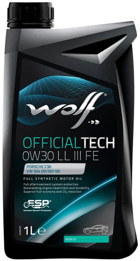 Olej silnikowy Wolf oficjalny tech ll iii fe olej silnikowy 0w30 1l off.tech ll iii fe