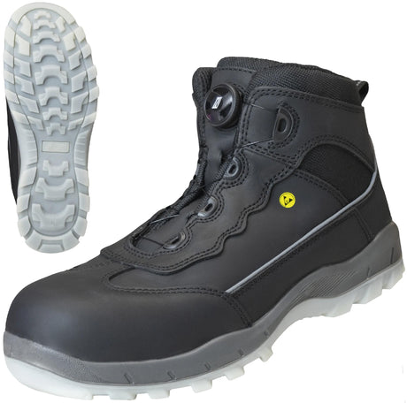Buty ochronne Nitras Stepel Sport Stepel Mid Fit w rozmiarze butów ochronnych. Średni krój sportowy ze stopniem 42
