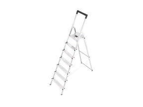 Schody domowe Hailo l40 7-stopniowe aluminiowe (6 stopni + podest)