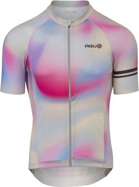 Agu performance fietsshirt heren - korte mouwen - gradient swirl - maat m