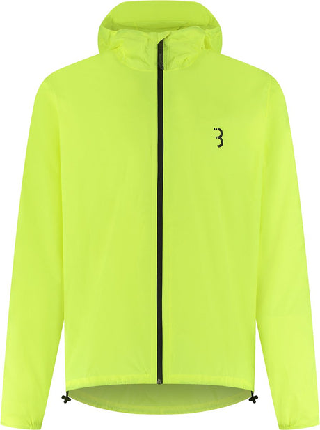 Bbb cycling multishield regenjas fiets: urban sport - waterdicht 10k en ademend - heren dames fietsjas - neon geel - maat xl - bbw-475 xl