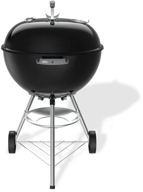 Czajnik bar-b Weber - Ruszt grillowy ø 57 cm - Grill węglowy - czarny - Taca na popiół - 2 trwałe kółka odporne na warunki atmosferyczne - Termometr w pokrywie - 2 haczyki na narzędzia - Odporny na zarysowania i rdzę