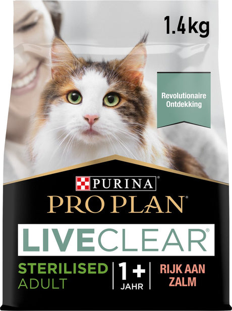 Pro plan Adult Liveclear - sucha karma dla kotów - łosoś - 1,4 kg