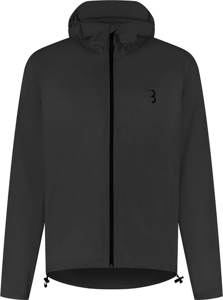 Bbb cycling multishield regenjas fiets: urban sport - waterdicht 10k en ademend - heren dames fietsjas - zwart - maat xxl - bbw-475 xxl