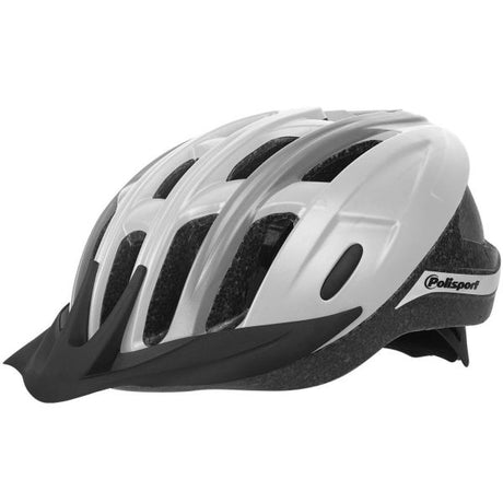 Jazda Polisport w hełmie rowerowym M 54-58 cm biały szary