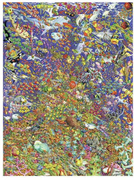 Ławica puzzli Ravensburger - układanka ze zwierzętami 1500 elementów.