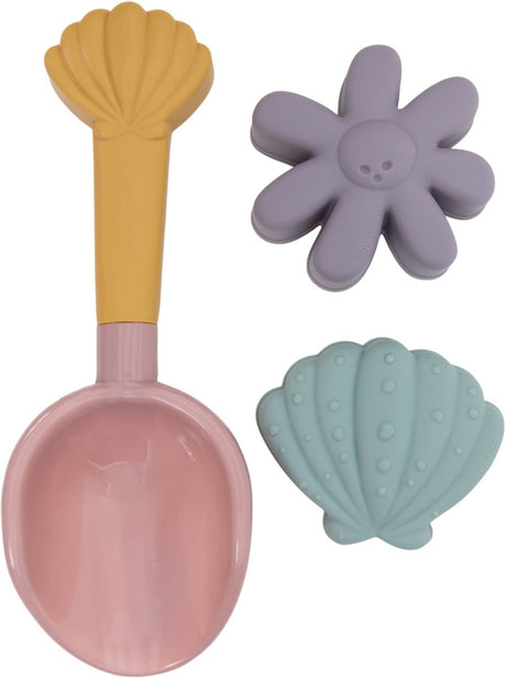Rubo Toys zabawki plażowe Little Dutch marzycielska syrena różowy zestaw 3-częściowy.