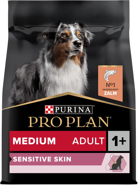 Pro plan sucha karma dla psów dorosłych o średniej i wrażliwej skórze - łosoś - 3 kg