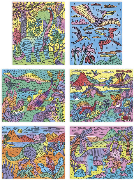 Janod - les ateliers du spokóje - malarstwo magiczne - dinozaury
