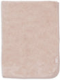 Kocyk do łóżeczka Jollein 100x150cm basic sherpa jersey jedwabny róż