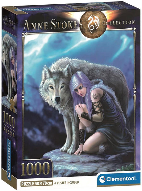 Puzzle Clementoni Ochraniacz Anne Stokes - 1000 elementów.