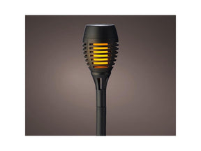 Lumineo Latarka solarna z efektem płomienia z tworzywa sztucznego ã˜7,5xh27cm-12l opakowanie po 4 sztuki