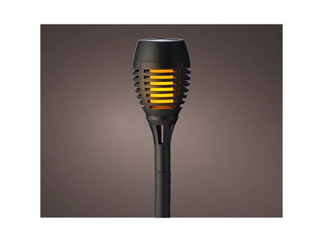 Lumineo Latarka solarna z efektem płomienia z tworzywa sztucznego ã˜7,5xh27cm-12l opakowanie po 4 sztuki