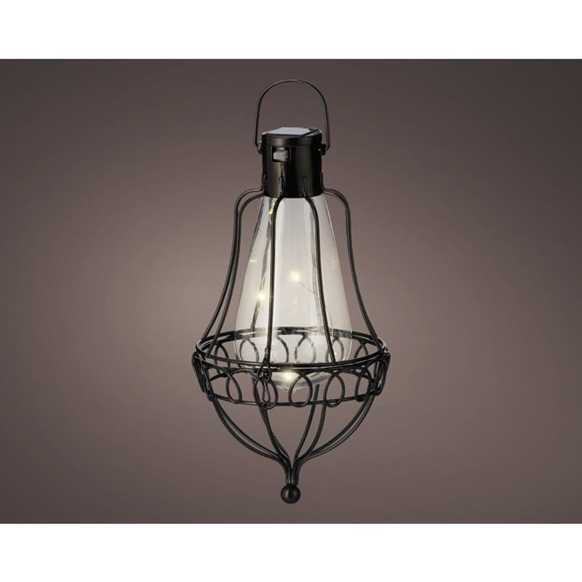 Solarna lampa wisząca Lumineo LED o średnicy 10,8–21 cm, metalowa, ciepła biel