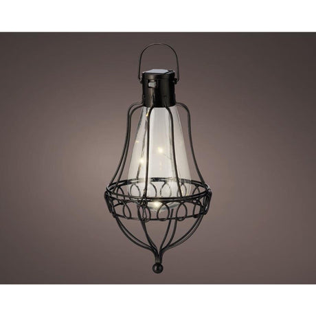 Solarna lampa wisząca Lumineo LED o średnicy 10,8–21 cm, metalowa, ciepła biel