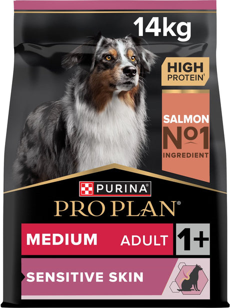 Pro plan Purina Sensitive Skin Medium Adult - karma dla psów - łosoś - 14 kg
