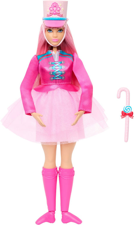 Barbie w baletnicy „Dziadek do orzechów” – z ruchomymi kostkami i cukierkową laską jako pałką