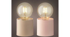 Led tafellamp plastic binnen 2 assorti warm wit h16,5 d8,5cm