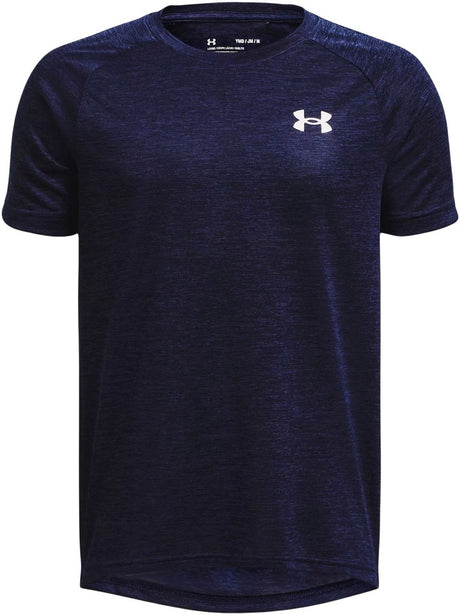Chłopięca koszulka sportowa Under Armour ua tech 2.0 ss-blu - granatowy - biały