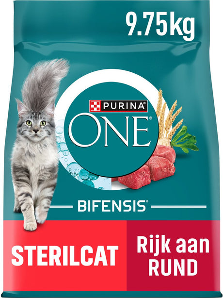 Purina one sterilcat - sucha karma dla kotów - wołowina pszenna - 9,75 kg