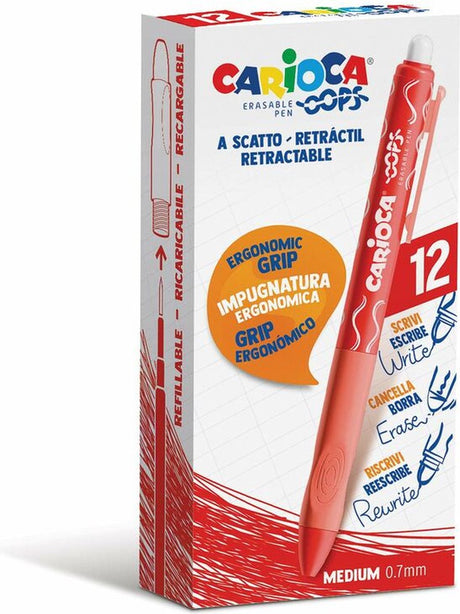 3521 długopis carioca oops czerwony 0,7 mm (12 sztuk)