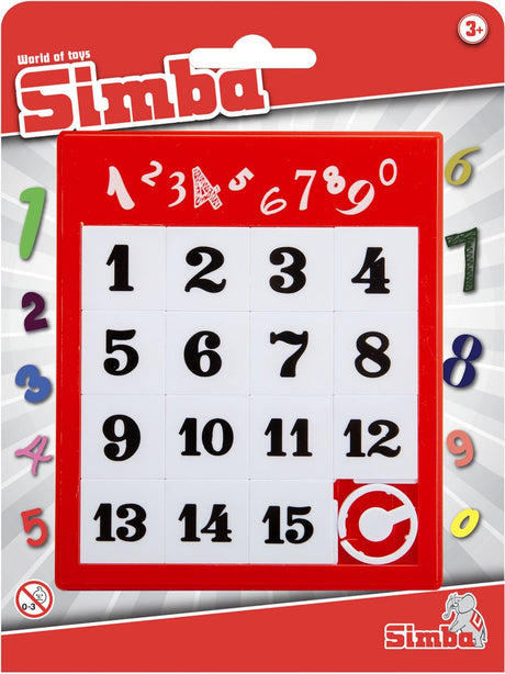 Simba - ruchome puzzle z numerami - gra logiczna - od 3 lat.