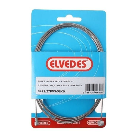 REM BINNENKABEL ELVEDES 2350 mm Slick ze stali nierdzewnej Ø1,5 mm V-Nipple i T-Nipple (na mapie)