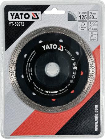 Yato diamantschild 125mm voor keramiek