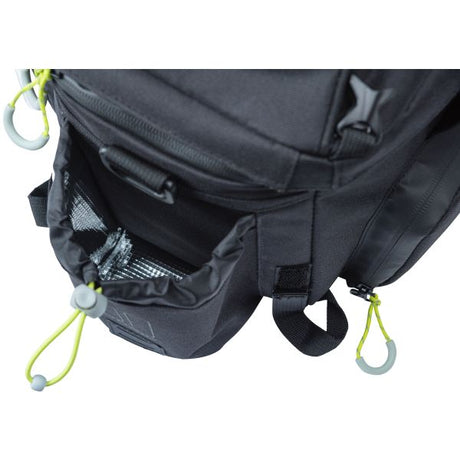 Basil Miles XL Pro Bagage Free Bag - Waterproof - Sporty - Black Lime - 9-36L - MIK RT Adapterplates