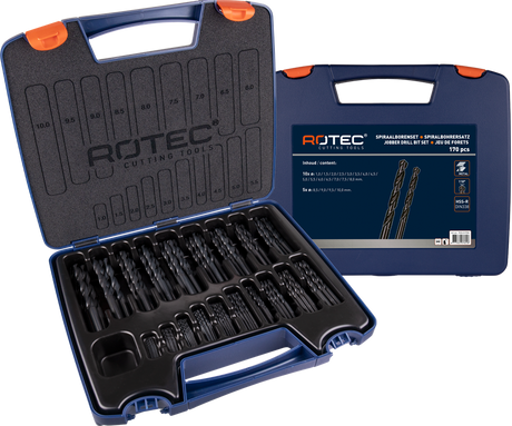 Rotec 170 szt. spirala z tworzywa sztucznego b. walcowane 1,0-10,0x0,5 mm - 900,0170k - 900,0170k