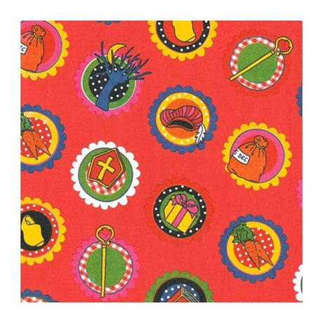 Toonbankrol 50cm sint rood 250m. 60gr.