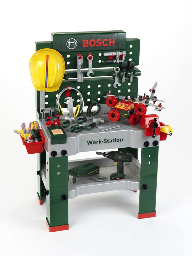 Klein zabawki bosch mini - stół warsztatowy nr 1 - w komplecie. akcesoria - narzędzia do zabawek