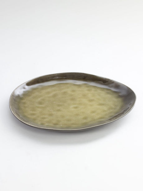 Serax - pascale naessens pure - talerz owalny l - zielony - 2 sztuki