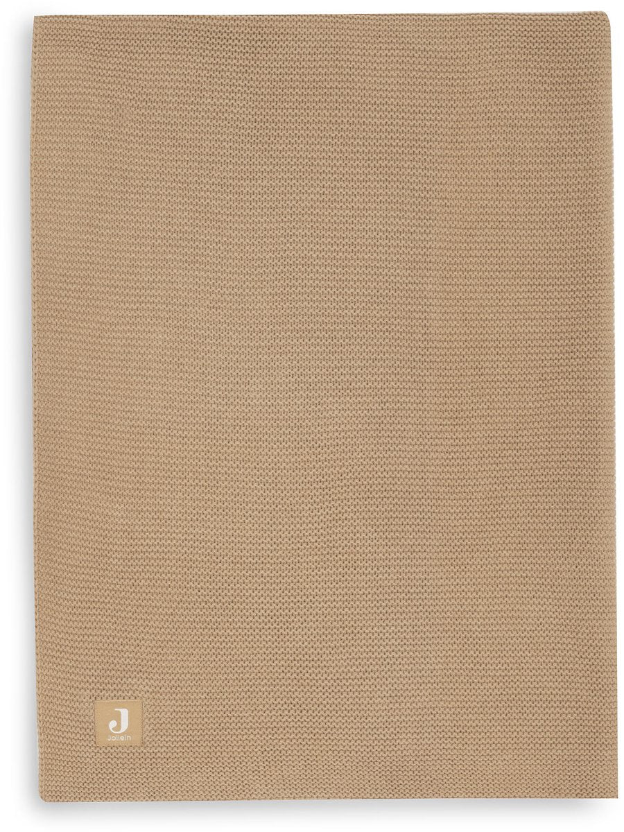 Jollein baby decke kinderbett 100x150cm basic knit - hazel