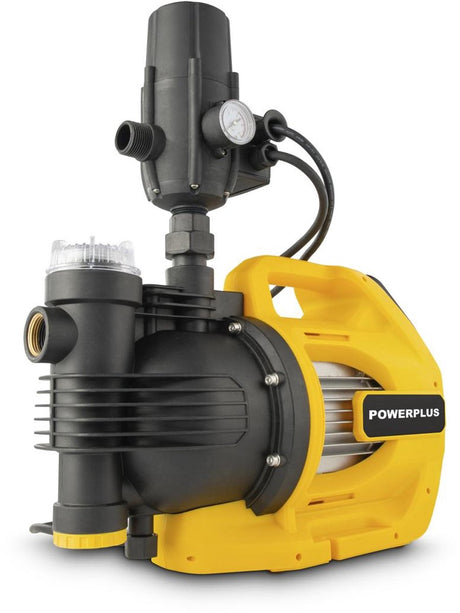 Elektryczna pompa wodna Powerplus POWXG9560 - pompa ogrodowa o mocy 1100 W, temperaturze 35°C i przepływie 5500 L h, narzędzia ogrodowe