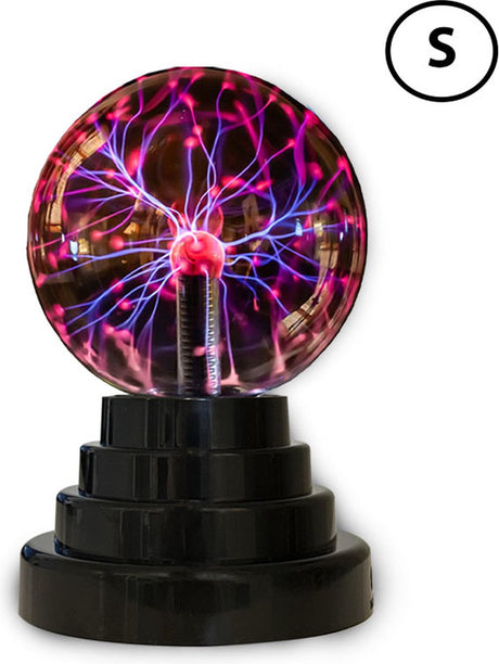 Kula plazmowa I-total - lampa dyskotekowa - lampa plazmowa - wrażliwa na dotyk - wrażliwa na dźwięk - bezprzewodowa - czarna - 14cm - mała