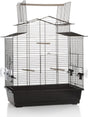 Beeztees iza 3 open - vogelkooi - zwart - groot - 59x38x65 cm
