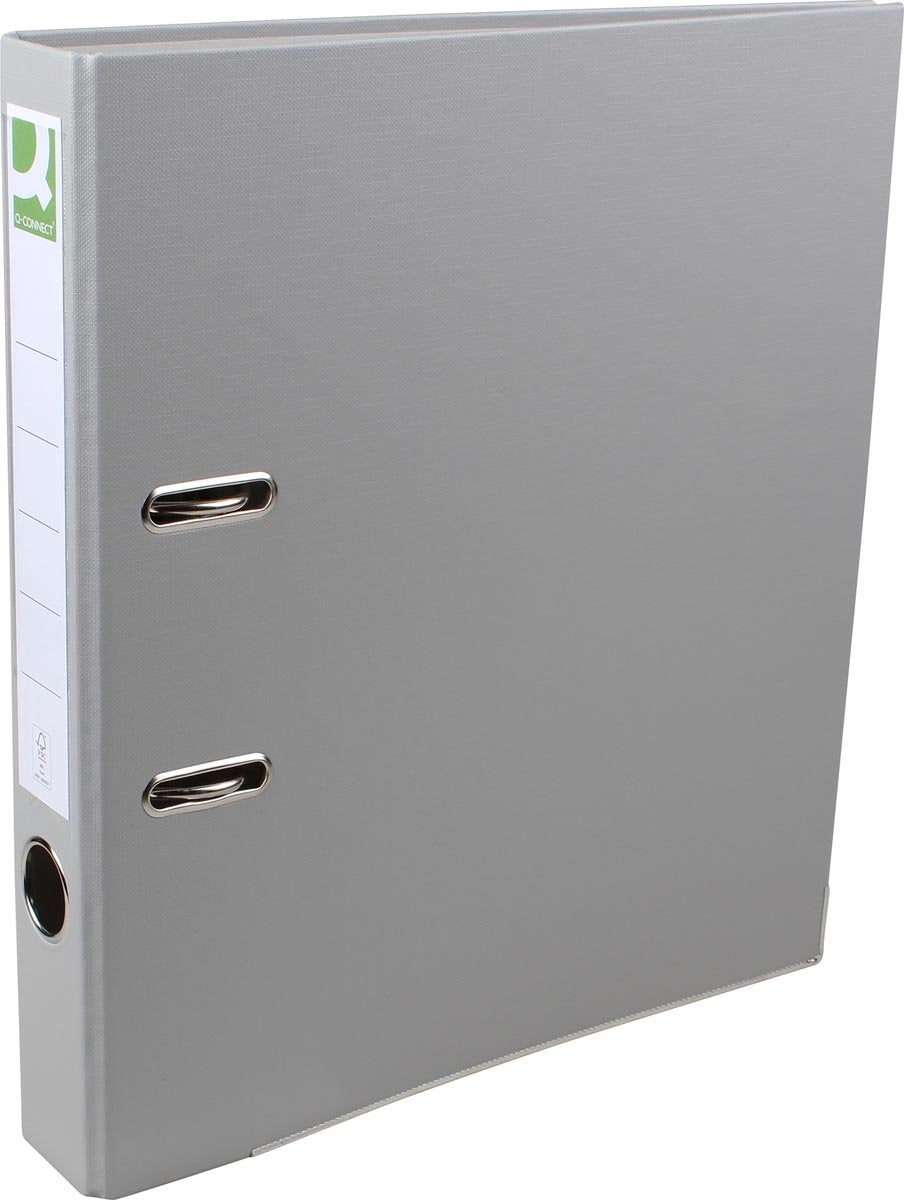 Segregator Q-connect, format A4, mętny, podwójny, grzbiet 8 cm, czarny
