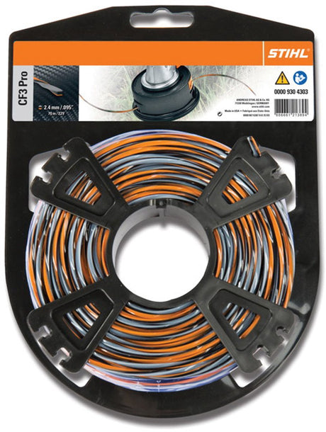 Linia do koszenia akcesoriów Stihl | high-tech cf3 pro krzyżowy | ø 2,4 mm x 70 m - 00009304303