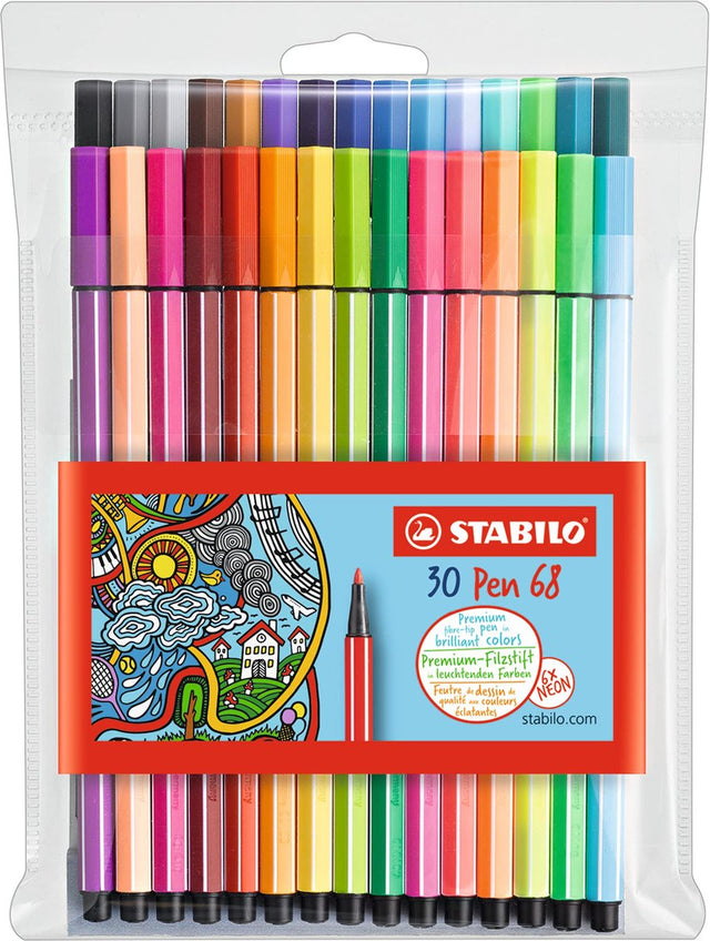 Stabilo pen 68 pisaków - 24 szt. + 6 neonowych kolorów