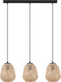 Eglo dembleby - hanglamp - e27 - 90 cm - zwart