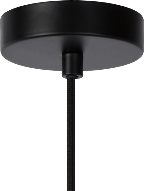 Lucide julius - lampa wisząca - ø 40 cm - 1xe27 - fumé