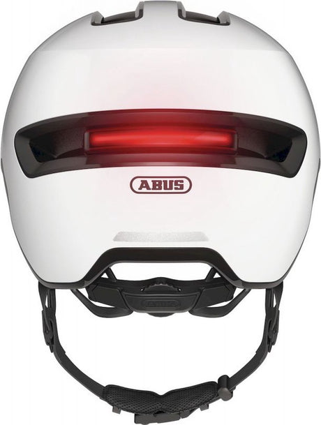Kask rowerowy Abus hud-y ace błyszczący biały l - 57-61 cm - biały - nadaje się do użytku na rowerach elektrycznych - rowerach miejskich - 460 g