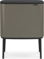 Brabantia bo touch bin prullenbak - 36 liter - 1 vak - platinum