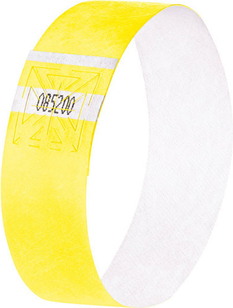 Opaski eventowe Sigel - super miękkie - 255x25mm - 120 sztuk - żółty fluorescencyjny - si-eb218