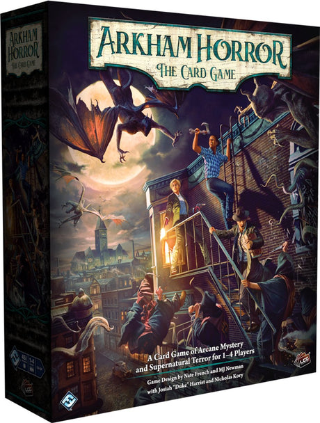 Gry lotnicze fantasy Asmodee Arkham Horror Gra karciana Rozdział drugi Gra podstawowa.