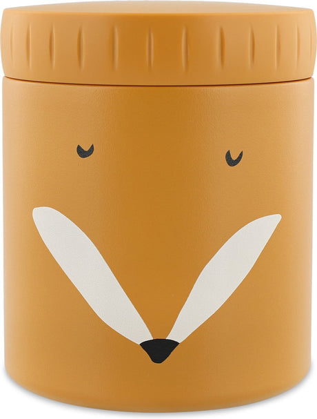Pojemnik na termos Trixie - mr. fox - termos śniadaniowy dla dzieci - 350 ml - pojemnik śniadaniowy ze stali nierdzewnej - pomarańczowy