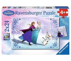 Puzzle Ravensburger mrożone siostry 2x24szt