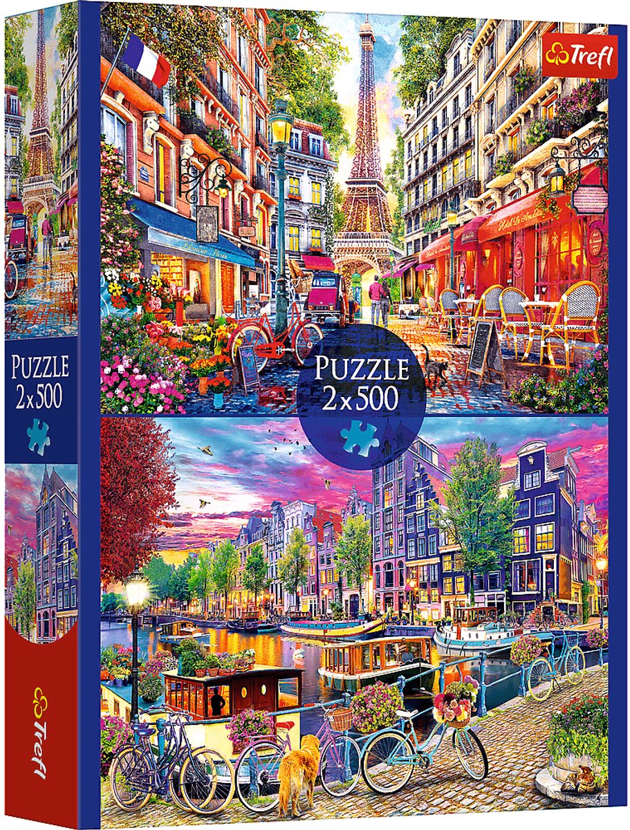 Puzzle Trefl - Stolice Europy - Puzzle 2x500 elementów.